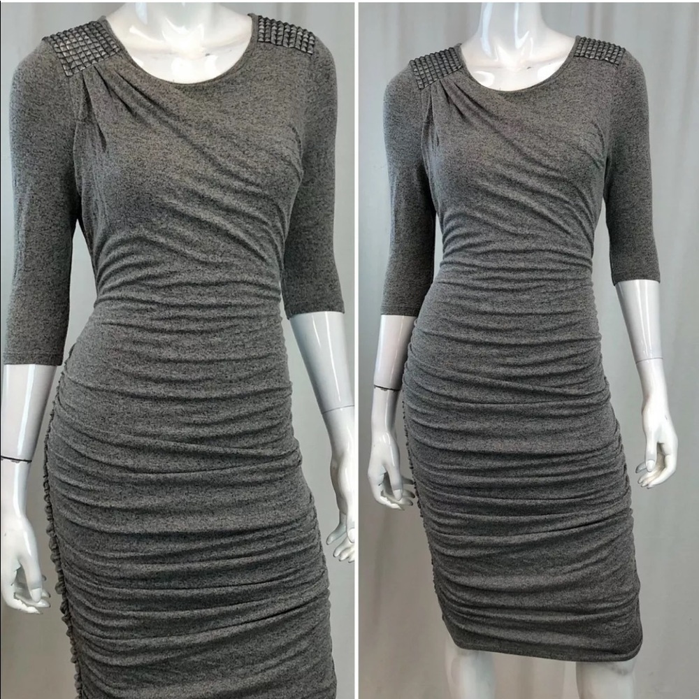 Country road stretchy ruched studded Bodycon dress